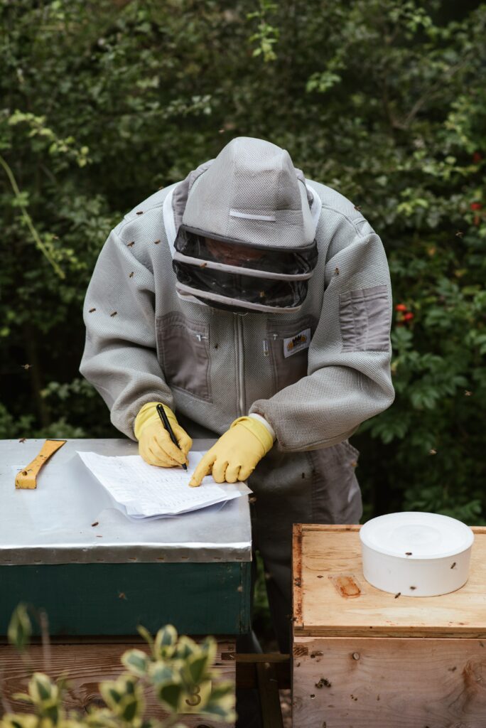 Prendre des notes lors de l’inspection pour vos ruches 
